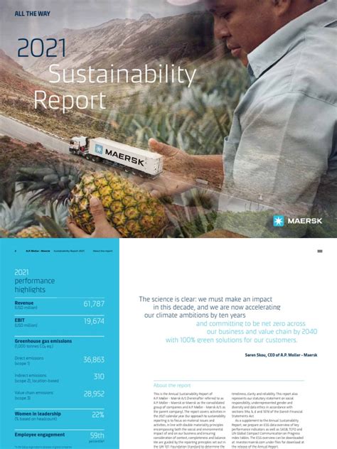 maersk sustainability report 2021.